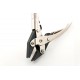 Forca RTGS-285-SR Jewelry Parallel Action Flat Nose Pliers Serrated Jaws 