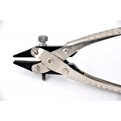 Forca RTGS-323-PSR Jewelry Parallel Action Flat Nose Locking Pliers Serrated Jaws 