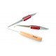 Forca RTGS-923 Jewelry Solder Cross Locking Curved and Straight Nose Tweezers with a Titanium Soldering Pick Set