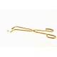Forca RTGS-357 Jewelers Brass Tongs Bent Nose