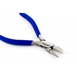 Forca RTGS-380SRF Jewelry Satin Round and Flat Nose Pliers Nylon Jaws